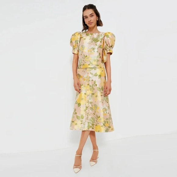 Tuckernuck Dresses & Skirts - NWT! Tuckernuck POMANDER PLACE Lotus Jacquard Thea Blouse Adalyn Skirt X-Large